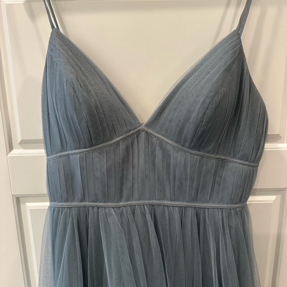 Jenny Yoo Mayan Blue Soft Tulle - Picture 5 of 12